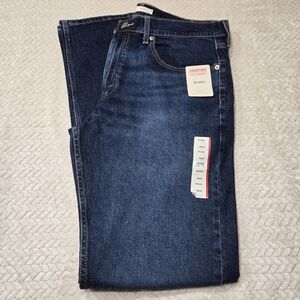 Signature Men's Relaxed Fit Jeans - Dark Blue